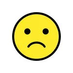 Slightly Frowning Face SVG Icon